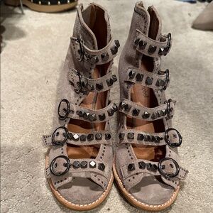 Jeffrey Campbell Gray Studded Sandals